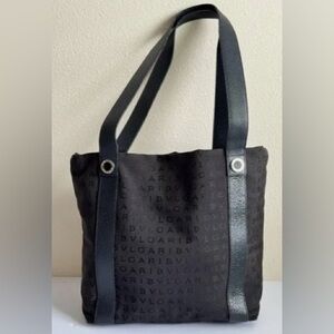 “BVLGARI” 🇮🇹  LOGO TOTE BAG
